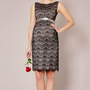 Tiffany Rose Maternity Audrey Shift Dress Black/Tan